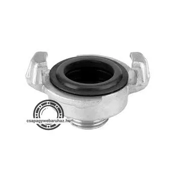 Préslégtömlő csatlakozó KM 3/8" acél