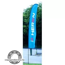 Heron kültéri STRANDZÁSZLÓ 3,4m-es rúdhoz  - csak a zászlós része talp és árbóc nélkül!