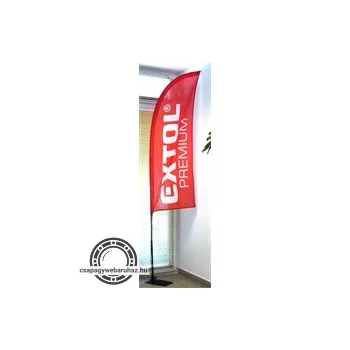   Extol Premium beltéri  strandzászló 2,5m-es rúdhoz - CSAK A ZÁSZLÓS RÉSZE TALP ÉS ÁRBÓC NÉLKÜL!