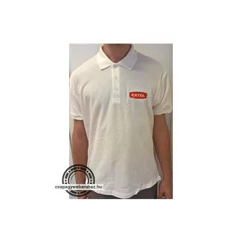 galléros póló, EXTOL, fehér,  L méret