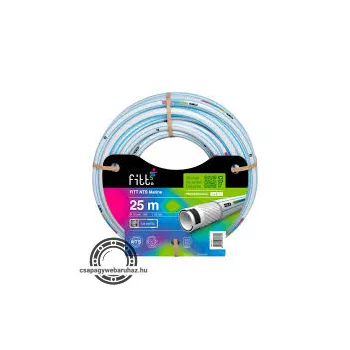   PVC locsoló tömlő 15/20 25BAR 25M FITT NTS MARINE , csavarodás mentes , 6 rétegű
