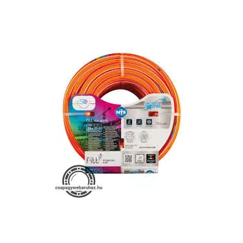   PVC locsoló tömlő 19/24 8BAR 50M FITT NTS WORK , csavarodás mentes , 6 rétegű