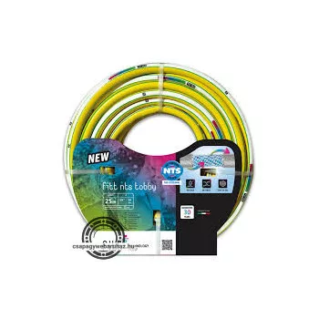   PVC locsoló tömlő 19/26 8BAR 25M FITT NTS TOBBY , csavarodás mentes , 4 rétegű