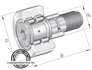 PWKRE 40-2RS-XL INA csapos támasztógörgő