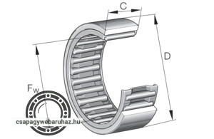 RNAO 6X13X8 TN INA tűgörgős csapágy