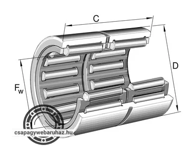 RNA 6908 ZW XL INA tűgörgős csapágy