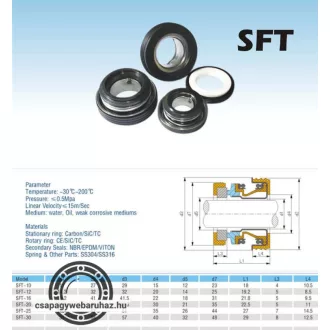 SFT-25 26,51x/52-29x44x7 csúszógyűrűs tömítés