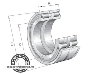 SL 04 130 D PP INA hengergörgős csapágy