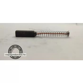Szénkefe 6.3X6.3X20 rugós tányéros
