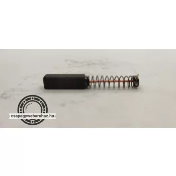 Szénkefe 6.3X6.3X22 drótos rugós tányéros