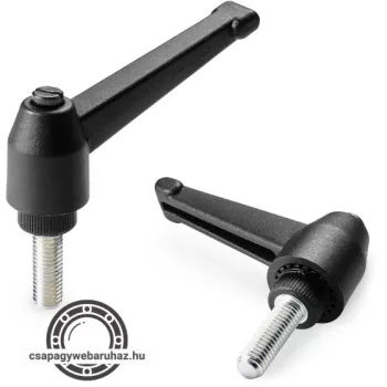   Szorítókar A523 , karhossz:83mm teljes hossz:97mm csavar:M8X40 horganyzott acél , fekete , külső menetes