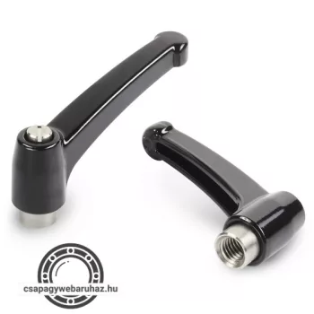   Szorítókar A592CIN , karhossz:80mm teljes hossz:91mm csavar:M8X14 rozsdamentes acél , fekete , belső menetes  