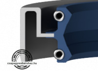 8X24X7 DB teleszkóp szimering NBR , duplarugós , fémházas