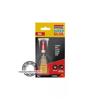 Soudal Super Glue pillanatragasztó gél 3gr