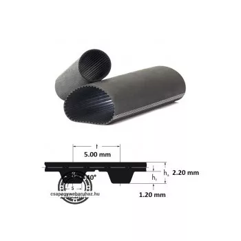 T5 1000 OPTIBELT poliuretán fogasszíj