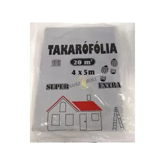   LZ takarófólia létrázható extra vastag PE 20m2 (4x5m) 40mikron szürke