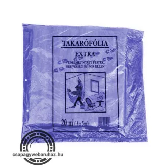   LZ takarófólia lépésálló extra vastag PE 20m2 (4x5m) 20mikron szürke