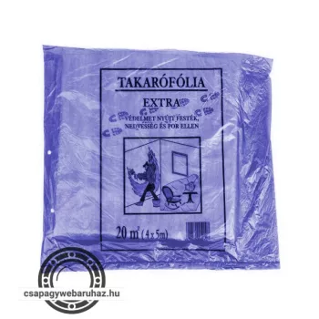  LZ takarófólia lépésálló extra vastag PE 20m2 (4x5m) 20mikron szürke