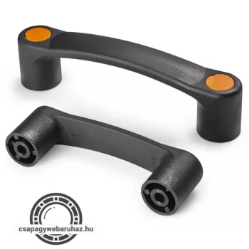   U fogantyú B324  teljes hossz:140mm furat:120mm teljes magasság:40mm furat átmérő:6,5 fogantyú átmenő furattal és sapkával