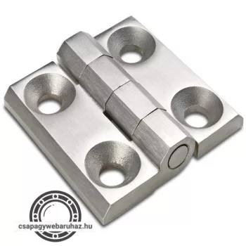   Zsanér 0300CIN 40X40 , furat:25X25 5,5mm, fém , átmenő furatokkal , rozsdamentes