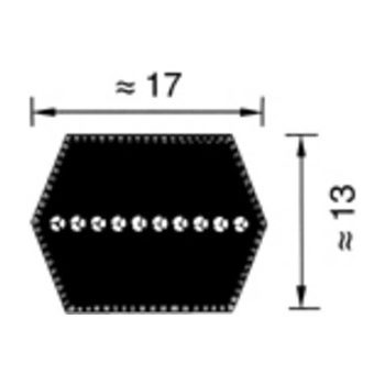 BB (17X13) ékszíj profil