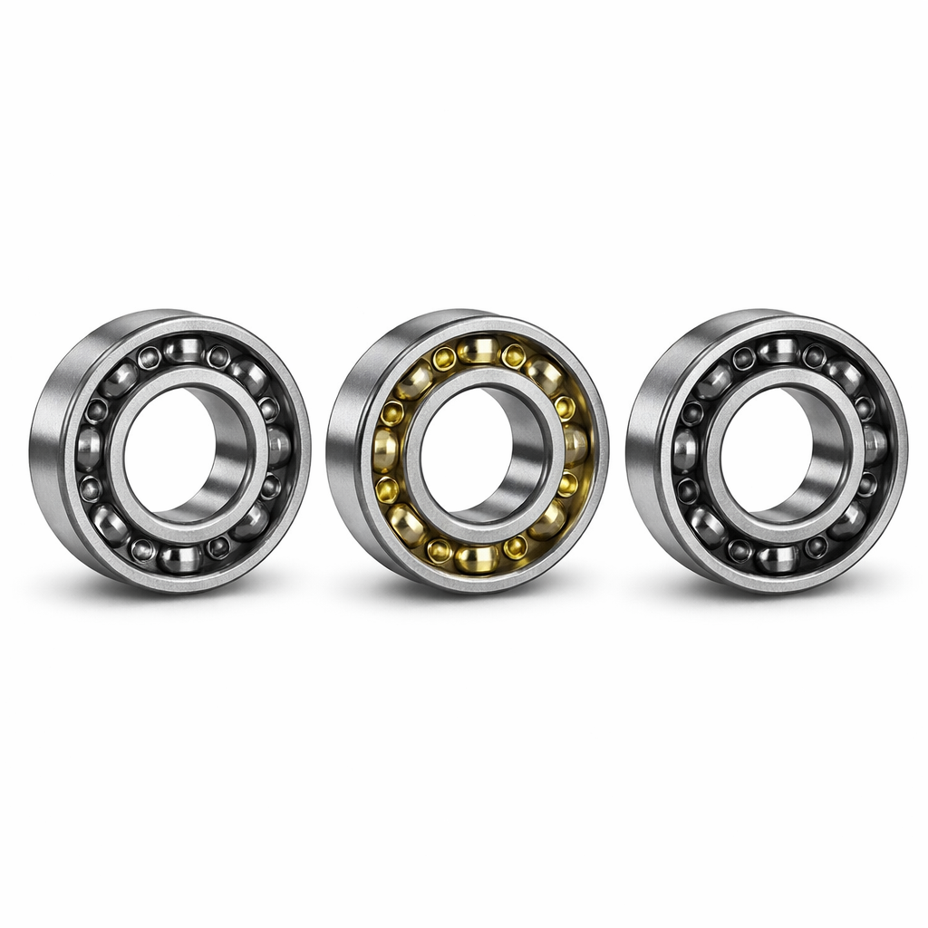 Csapágy kosár jelölések és anyagok